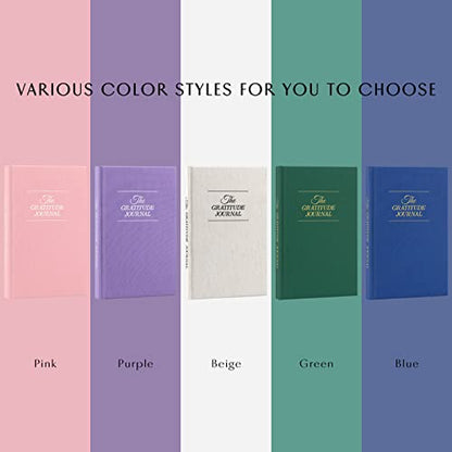 The Gratitude Journal : Five Minutes a Day for More Happiness, Positivity, Affirmation, Productivity, Mindfulness & Self Care - A Simple Effective Undated Daily Guide Planner for Women & Men (Beige) - color: Beige