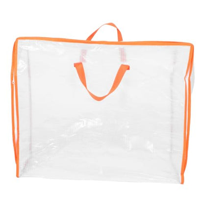 BESPORTBLE Transparent Storage Bag for Quilts Comforters and Clothes Large Capacity Organizer with Window and Zipper for Moving and Travel