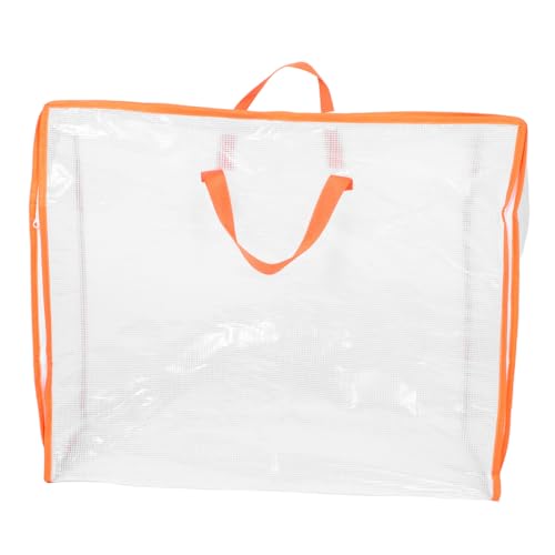 BESPORTBLE Transparent Storage Bag for Quilts Comforters and Clothes Large Capacity Organizer with Window and Zipper for Moving and Travel