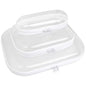 Cases with Zippers of Three Dimensions for Travel and Storage, 3 Pieces Clear Firm Shell Zippered Bags, Clear Sturdy Casing with Double Zipper