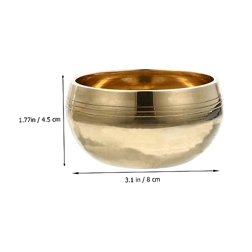 1set Manual Tapping Meditation Bowl with Striker and Cushion for Relaxation Nepal Singing Bowl for Yoga and Spiritual Practices Accessory