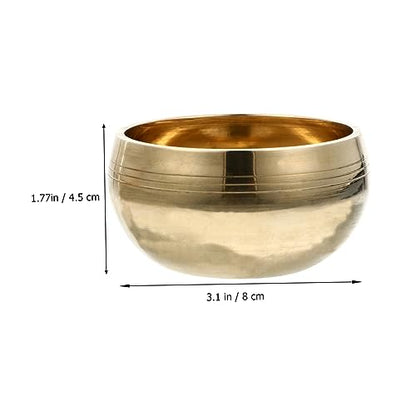 1set Manual Tapping Meditation Bowl with Striker and Cushion for Relaxation Nepal Singing Bowl for Yoga and Spiritual Practices Accessory