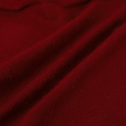 Handmade Wool Meditation Shawl Yoga Prayer Shawl For Spiritual Healing Practice Wrap Blanket for Men &Women - color: Burgandy