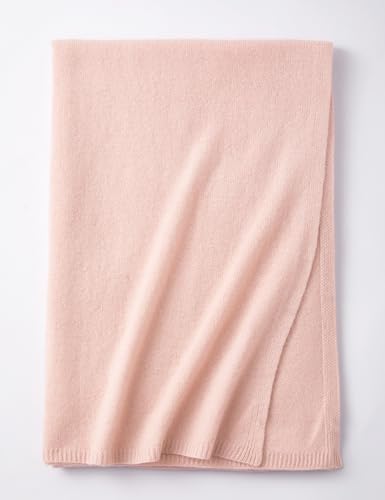 Soft Cashmere Blend Wrap Chic Scarf Stole for Women Wayfarer Travel Extra Large 87"x28" - color: Powder Puff Pink