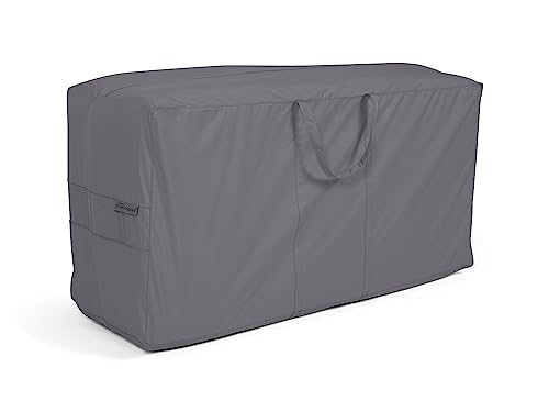 Covermates Cushion Storage Bag - Weather Resistant Polyester, Weather Resistant, Water Resistant Zipper, Cover Accessories, 48Wx 16D x 22H, Charcoal - color: Elite Charcoal Polyester, size: 48Wx 16D x 22H