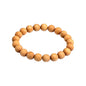 COLORFUL BLING Handmade Wooden Prayer Beaded Bracelet for Men Women Tibetan Buddhist Meditation Mala Beaded Stretch Bracelet Bangle Wood Jewelry - color: light