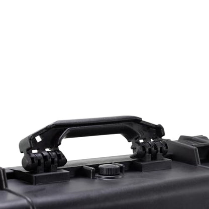 Waterproof Hard Case - Crushproof & Dustproof - Foam Protection - Pressure Equalization Valve - Portable Protective Storage Box for Travel, Hunting, Military, Tactical - 19-Inch (Black)