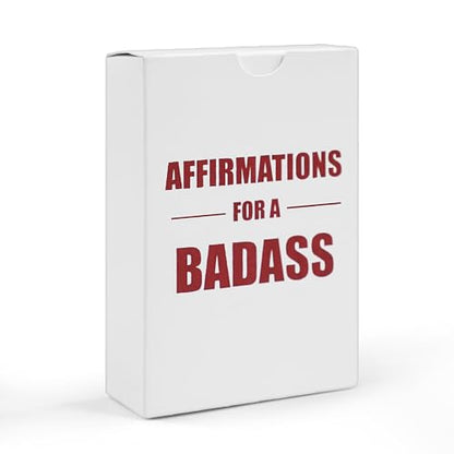 Badass Affirmations for Women – 54 Inspirational Affirmation Cards | Positive Self Care & Manifestation Deck, Funny Daily Motivation Cards, Empowerment Gifts for Women, Best Friend, and Coworker
