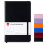 deli A5 Lined Journal Notebook, 160 Pages Hardcover Writing Notebook, 5.5"x8.2" College Ruled Notebook for Office, School, Work Notes (Black) - color: Black
