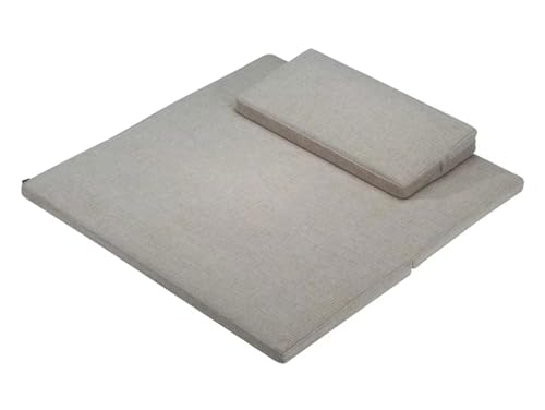 Meditation Cushion Yoga Mat and Pillow Set for Sitting On Floor(Size:70x70cm(28x28inch),Color:Khaki-1) - color: Khaki-1, size: 70x70cm(28x28inch)