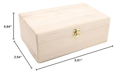 Boxes & Organisers Wooden Storage Box Log Color Pine Rectangular Flip Solid Wood Gift Box Handmade Craft Jewelry Box (Color