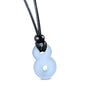 Infinity Necklace - Sea Glass Jewelry - Positive Vibes Collection - Cute Meditation Crystals - Spiritual Gifts for Yoga Lovers - High Vibration Tibetan Symbols - Cool and Trendy Good Luck Amulets - color: Pastel Purple Sea Glass Crystal