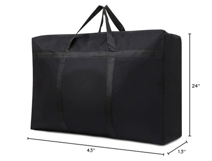 Multipurpose Extra Large Heavy Duty Storage Bags Duffle Bags for Space Saving Moving Storage (60Gal/230L, Black) - size: 60Gal/230L