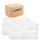 Arkwright Basket Weave Throw Blanket - Case of 4-100% Ringspun Cotton All Season Throws, Luxury Hotel Quality, Soft on Skin, Breathable, 300 GSM for Bed, Sofa, and Chair, 50 X 70 in, White - color: Bright White, size: Throw (50x70) Case of 4