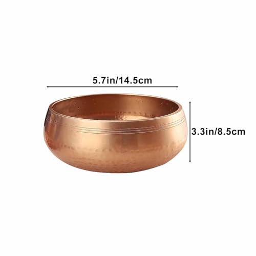 Handmade Tibetan Meditation, Singing Bowl Spiritual Decor, Brass Bowl with Beater & Cushion, for Meditation, Yoga, and Sound Healing(5.9in/15cm) - size: 5.9in/15cm