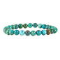 Cherry Tree Collection - Small, Medium, Large Sizes - Gemstone Beaded Bracelets For Women and Men - 6mm Round Beads - color: Chrysocolla, size: Large