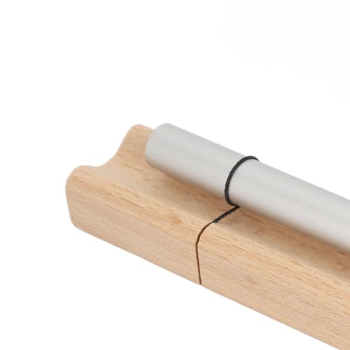 Single Tone Energy Chime for Mindfulness Meditation, Wooden Hand Chime with Mallet, Cherry Wood and Aluminum Alloy Healing Bell for Yoga Prayer Stress Relief (Moon Shaped) - size: Moon Shaped