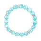 Healing Bracelet For Women Anxiety Crystal Bracelet Chakra Beaded Bracelets Rose Quartz Crystals And Healing Stones Yoga Bead Bracelet Calming Stretch Bracelet Stress Relief Gifts For Women - color: Marine Blue-Cat Eye