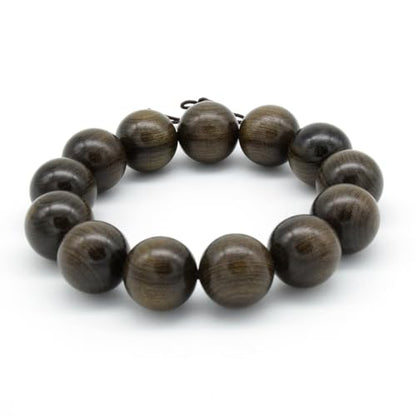 Zen Dear Unisex Burried Ebony Prayer Beads Buddha Buddhist Prayer Beads Meditation Mala Necklace Bracelet - style: 18mm 13 Beads