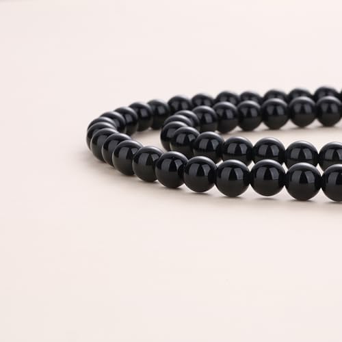 108 Beads Obsidian Stone Mala Bracelet Necklace - style: 8mm Onyx