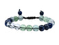 Amazing Gemstone Bracelet for Studying and Concentrating Manifestation - Sodalite Fluorite Clear Quartz Set for Men Women Healing Calming Anxiety Stress Relief Gifts Pulseras Para Hombres Mujer - color: Study Aids
