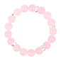 Healing Bracelet For Women Anxiety Crystal Bracelet Chakra Beaded Bracelets Rose Quartz Crystals And Healing Stones Yoga Bead Bracelet Calming Stretch Bracelet Stress Relief Gifts For Women - color: Pink-Chalcedony