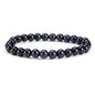 Cherry Tree Collection - Small, Medium, Large Sizes - Gemstone Beaded Bracelets For Women and Men - 6mm Round Beads - color: Black Tourmaline, size: Small