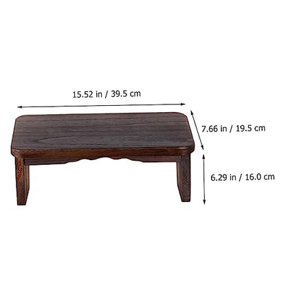 Foldable Wood Stool for Meditation Portable Meditation Bench Zen Stool Kneel Mat Cushion