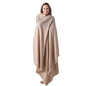Meditation Shawl or Meditation Blanket, Shawl/Wrap, Oversize Scarf/Stole. Large. Unisex. - color: Beige