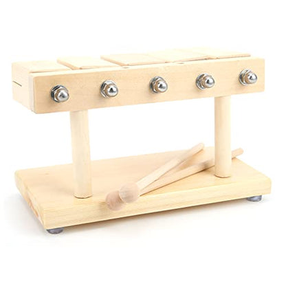 ACAGALA Wood Percussion Block 5 Tones Rhythm Maple Blocks with Hammer for National Opera Music