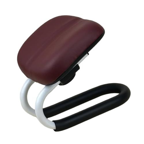 Menolana Meditation Bench Kneeling Stool Gift Adjustable Height Prayer Seiza Chair for Travel Floor Seating Practice Mindfulness Yoga, Deep Red - color: Deep Red