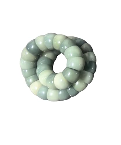 Natural Bodhi Seeds Beads Bracelet, Zen Fidget Stretch Color Gradient Bracelet for Mind-Calming, Meditation Practice Beads Accessory for Women and Men - color: Green-04