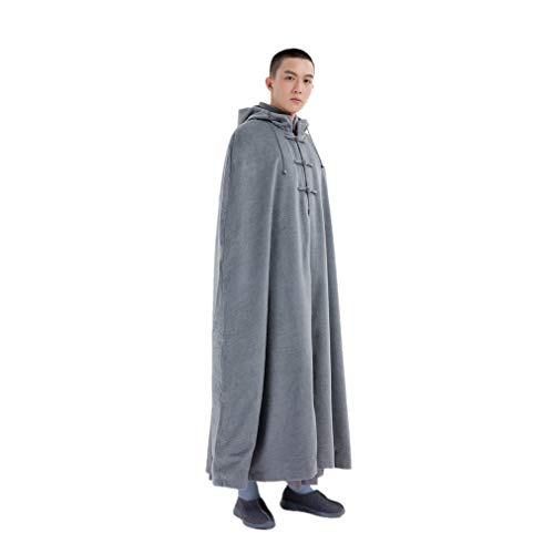 Unisex Men Women Thickened Velveteen Meditation Cloak