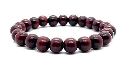 Cultivate Peace: 10mm Rosewood Stretch Bracelet - Wrist size 7.5 Inches
