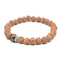 KIKILA Handmade 5 Mukhi Rudraksha Bracelet Beaded Meditation Wrist Tibetan Bracelet Japa Prayer Charm Bracelets