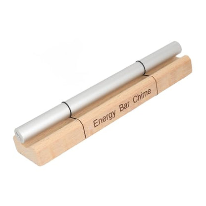Single Tone Energy Chime for Mindfulness Meditation, Wireless Handheld Meditation Bell with Mallet, Cherry Wood and Aluminum Alloy Sound Healing Tool for Yoga Prayer (Sun)