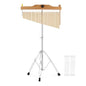 EASTROCK 25 Note Chimes Musical Instruments Percussion Instrument Single-row Chime Bar Chimes Percussion Height-Adjustable Stand Gold - color: 25note Gold