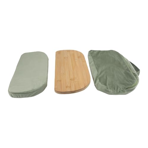 Meditation Bench, Folding Kneeling Meditation Stool, Removable Cushion Stool with Magnetic Locking Hinges, Ideal for Indoor & Outdoor Yoga & Prayer (Green) - color: Green
