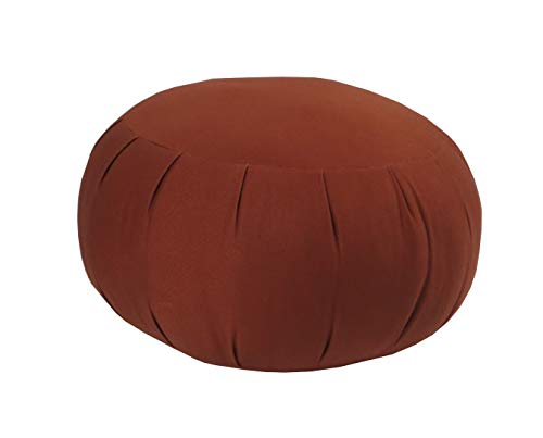 Kapok Zafu, Zabuton and Support Meditation Cushion Set (3pc) - color: Clay