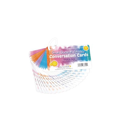 Really Good Stuff Social-Emotional Learning Conversation Cards for The Classroom or Home-Help Kids Discuss Emotions with Strategies & Activities - style: Social Emotional Cards