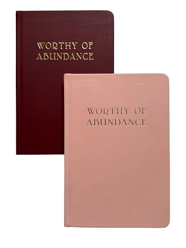 Manifestation Journal - Worthy of Abundance - Manifest Rich Life, Develop Millionaire Money Mindset - Daily Guided Gratitude Luxury Miracle Planner with Prompts for Women & Men Gift - color: Pink