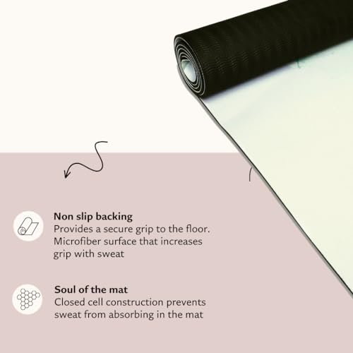 Shakti Warrior TPE Yoga Mat - Artist Designed, Premium eco friendly mats, Non Slip, Non toxic, Great For Regular & Hot Yoga, Pilates and Workouts (72 inch x 24 inch x 6mm thick) - color: Elephant