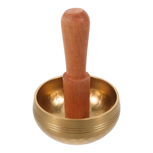 Cabilock Handcrafted 8cm Nepal Metal Tibetan Singing Bowl Set with Mallet for Meditation Yoga Relaxation and Beginner Sound Therapy
