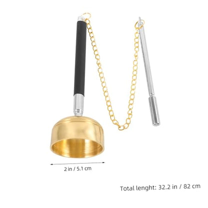 UPKOCH Portable Hand Bell for Meditation Buddhism Prayer Bell Durable Temple Chime with Crisp Sound for Yoga Mindfulness and Spiritual Practices
