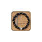 MILAKOO Wooden Bracelet with Black Stainless Steel Cross Charms Bead Christian Gifts for Women Men - color: E1