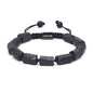 HASKARE Natural Stone Tourmaline Crystal Bracelets for Men, Protection Crystals Raw Black Tourmaline Beads Bracelet, Mens Energy Healing Bracelets for Anxiety, Handmade Beaded Bracelet Gifts for Men