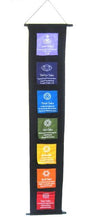 OMA 7 Chakra Meditation Wall Hanging Banner Prayer Flag Tibetian Buddhist Healing Balance Hanging - Large, 60" Long