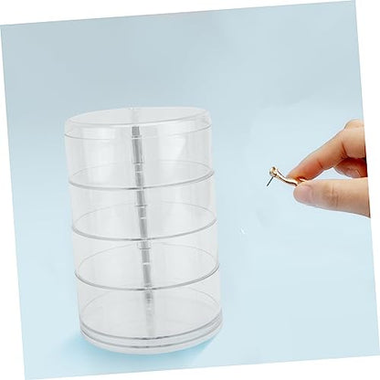 COLLBATH 2pcs Rotatable Multi Cord Organizer Boxes for Efficient Jewelry Storage and Quick Access Sturdy and Lightweight Design