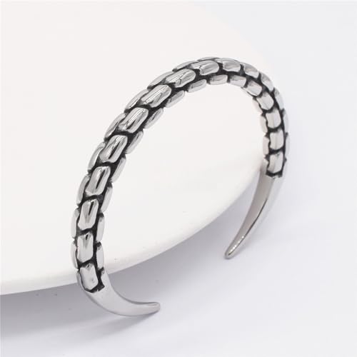 Handmade 925 Sterling Silver Bangle Bracelet Simple Silver/Gold Adjustable Cuff Bangles Durable Stainless Steel bracelet for Men &Women Daily Jewelry Gift for Anniversary Birthday Gift - color: Bangle-21