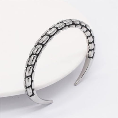 Handmade 925 Sterling Silver Bangle Bracelet Simple Silver/Gold Adjustable Cuff Bangles Durable Stainless Steel bracelet for Men &Women Daily Jewelry Gift for Anniversary Birthday Gift - color: Bangle-21